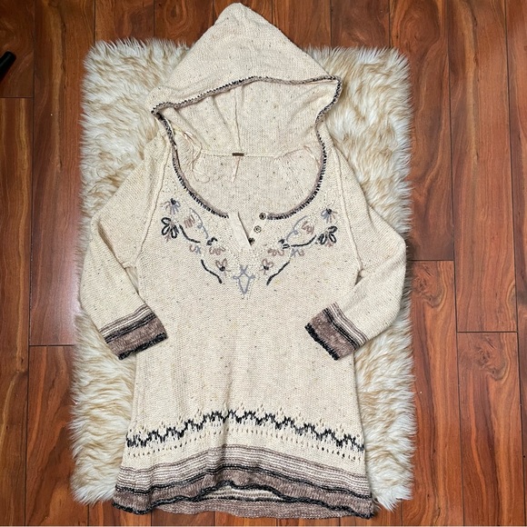 Free People Baja hooded knit tunic - Picture 6 of 8
